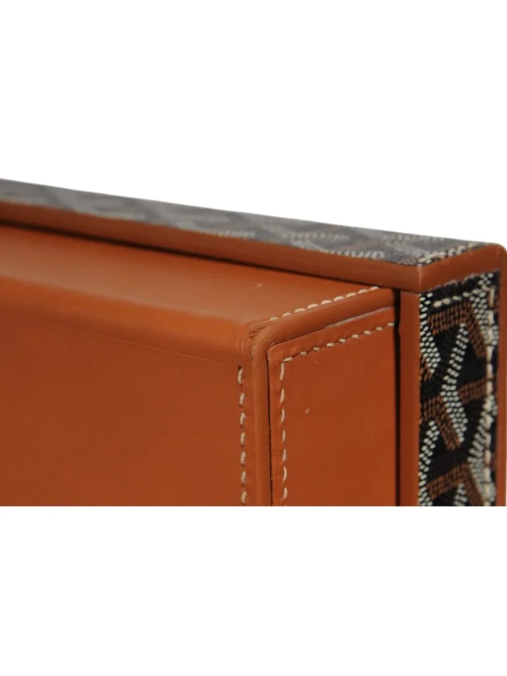 Goyard Montre De Voyage Eight Watch Box Black Tan Travel Trunk Case Buckle Strap